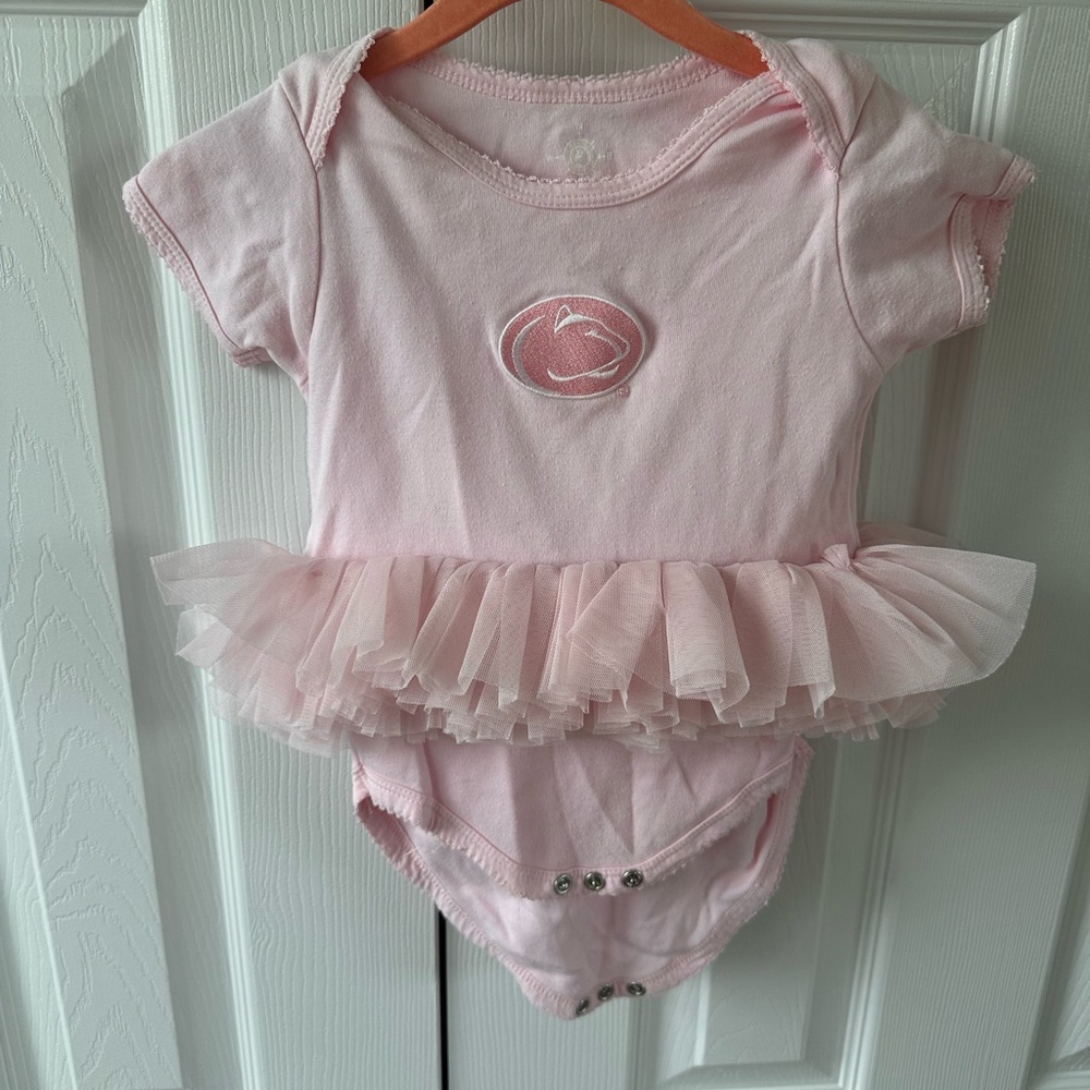 Pink Penn State Tutu Baby Onesie